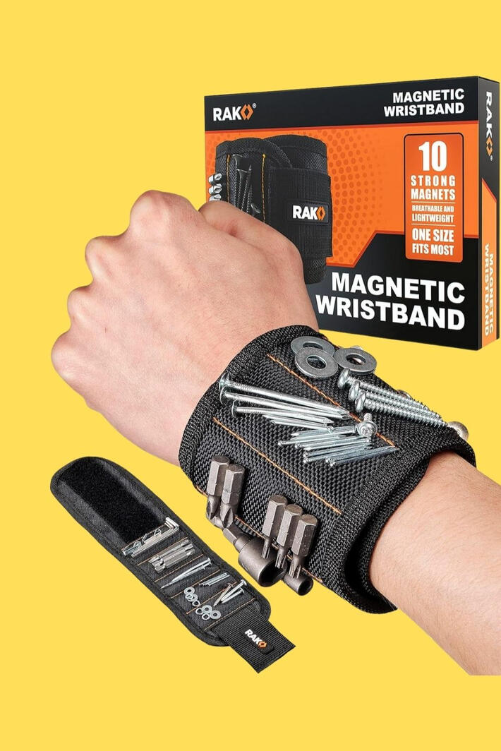 Have you ever been in the middle of a project and kept losing screws, nails, or drill bits? This magnetic wristband keeps small tools and hardware right where you need them, so you’re not constantly stopping to search or bend down. Comfortable to wear and