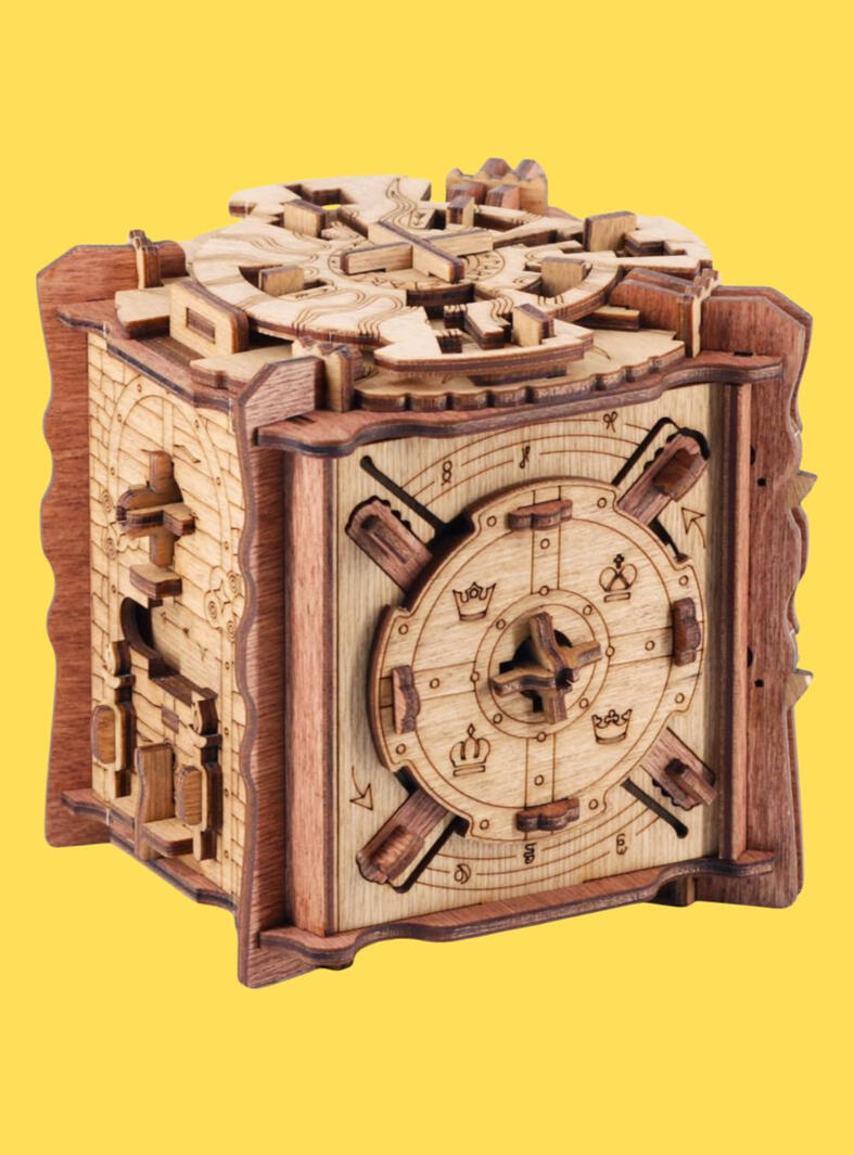 A challenging escape room–style puzzle box that’s fun to solve and even better to gift. A challenging escape room–style puzzle box that’s fun to solve and even better to gift.