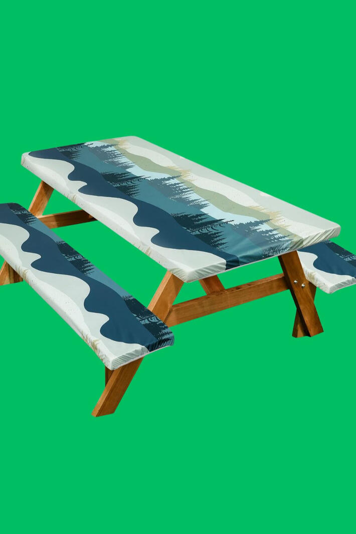 Spend more time outside and less time wiping down a dirty picnic table. There's nothing better than a meal outdoors with family and friends. And there's nothing worse than showing up to a grimy, wet picnic table that kills the vibe before the food even comes out. The Picnic Table Cover with Bench Covers fixes that instantly.