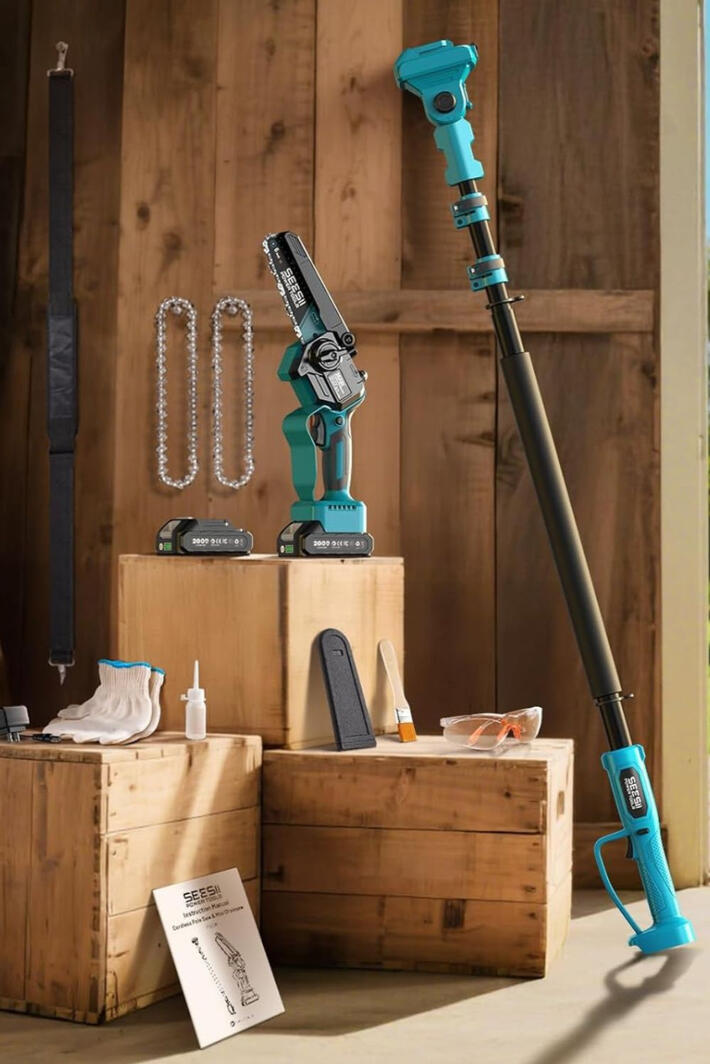 The easiest way to make your home look better from the outside no ladder required. A well-groomed yard makes a huge difference in how your home looks, and the SEESII 2-in-1 Electric Pole Saw makes it easier than ever to get there. Overgrown branches, scraggly limbs, and cluttered tree lines don't stand a chance. This powerful cordless to