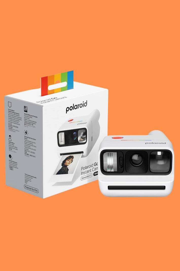 The Polaroid Go Gen 3 prints your memories the second you take them, tiny photos that fit right in your phone case and feel a thousand times more special than a camera roll screenshot. Selfie mirror, double exposure mode, powerful flash, and a design that