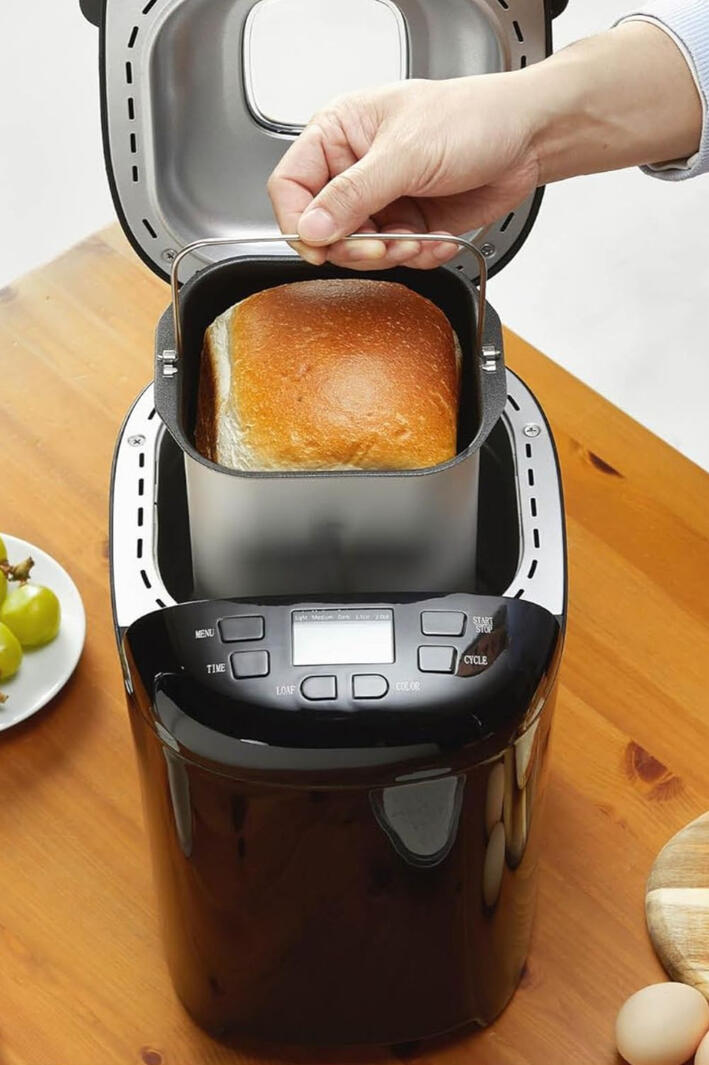 Programmable Bread Maker for Bread, Dough, Cakes & More Have you ever wanted fresh, homemade food without spending hours in the kitchen watching over it? This programmable bread maker does more than just bread; it can handle dough, cakes, jam, and gluten-free options with ease. Simply add your ingredients, choo