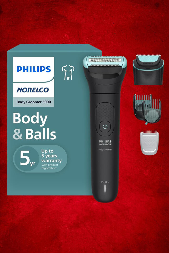 The body groomer that actually delivers The Philips Norelco Body Groomer 5000 Series isn't just another trimmer. It's the one grooming tool that handles everything chest, arms, back, legs, groin, and facial hair all with one device. With 11 adjustable trimming lengths, interchangeable shave and