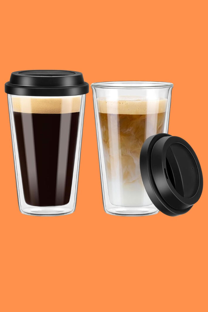 These Qipecedm Double Walled Glass Coffee Mugs are the upgrade your daily routine has been asking for. The double-wall design keeps hot drinks hot and cold drinks cold without burning your hands or sweating all over your desk. Made from premium borosilicat